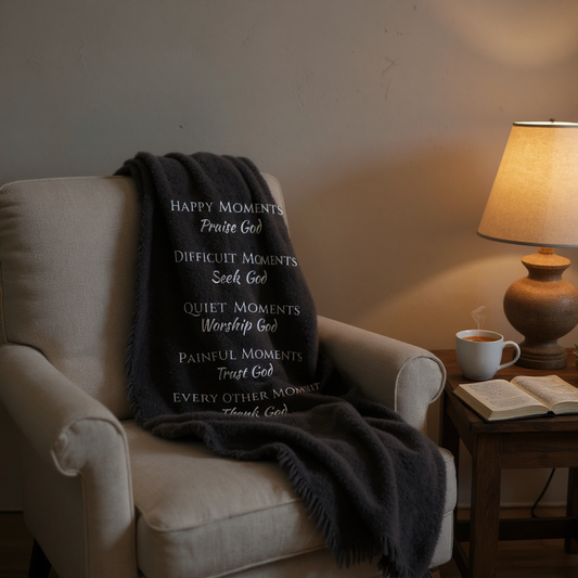 Trust God Throw Blanket