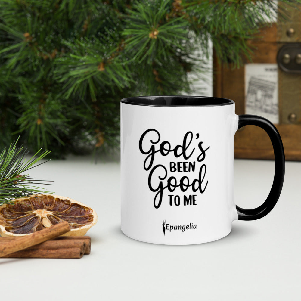 God's Been Good To Me Mug with Color Inside