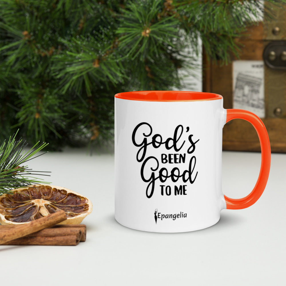 God's Been Good To Me Mug with Color Inside