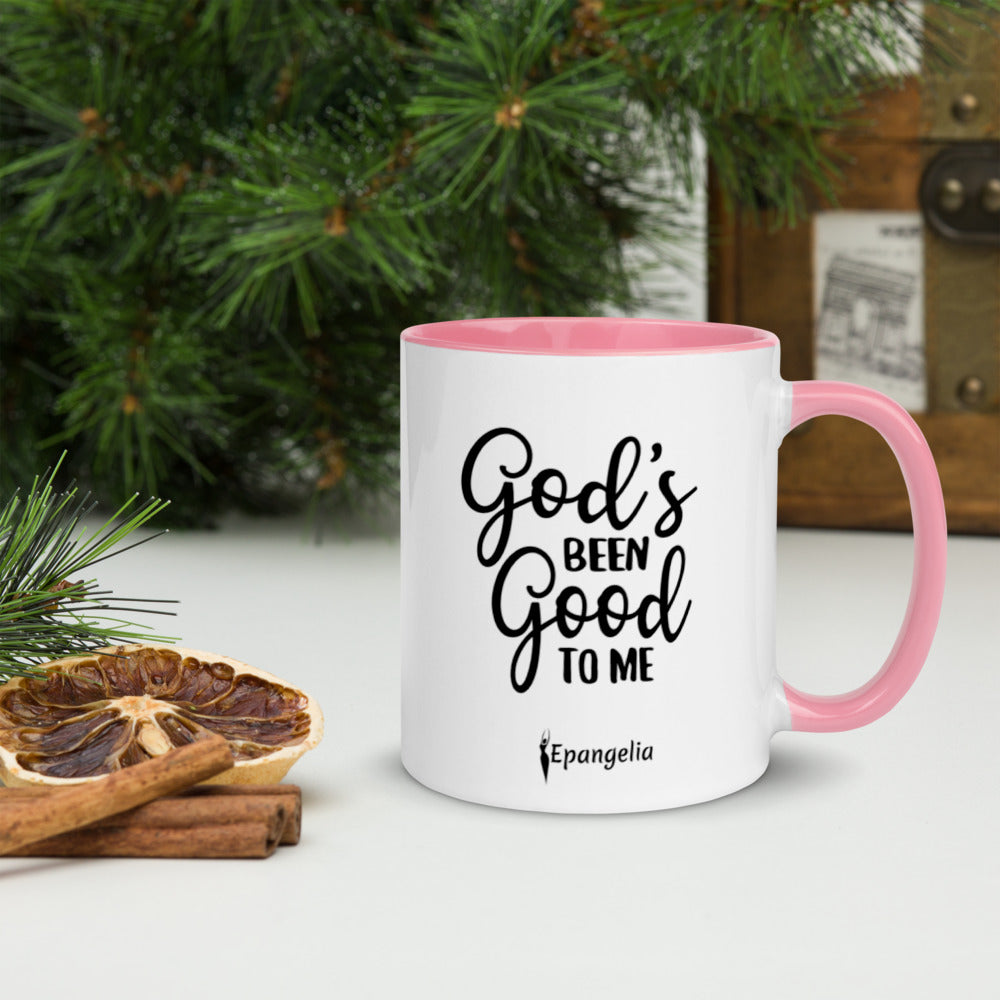 God's Been Good To Me Mug with Color Inside