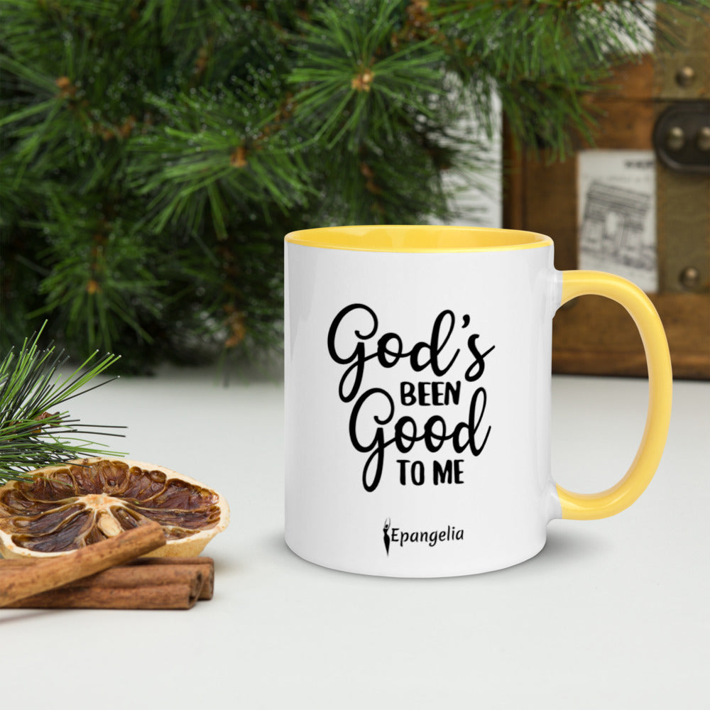 God's Been Good To Me Mug with Color Inside