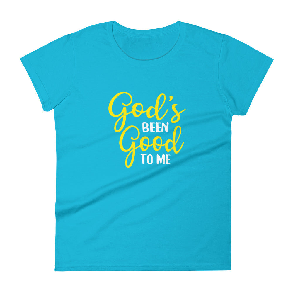 God's Been Good To Me Women's Short Sleeve T-Shirt Dk