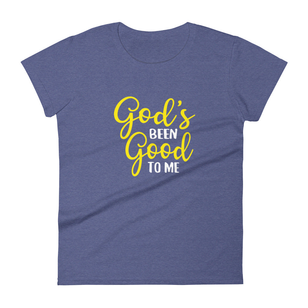 God's Been Good To Me Women's Short Sleeve T-Shirt Dk