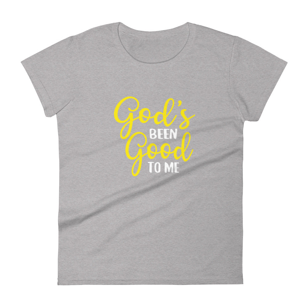 God's Been Good To Me Women's Short Sleeve T-Shirt Dk