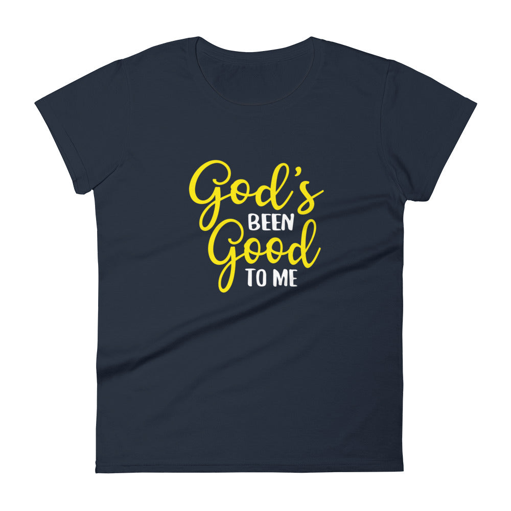 God's Been Good To Me Women's Short Sleeve T-Shirt Dk