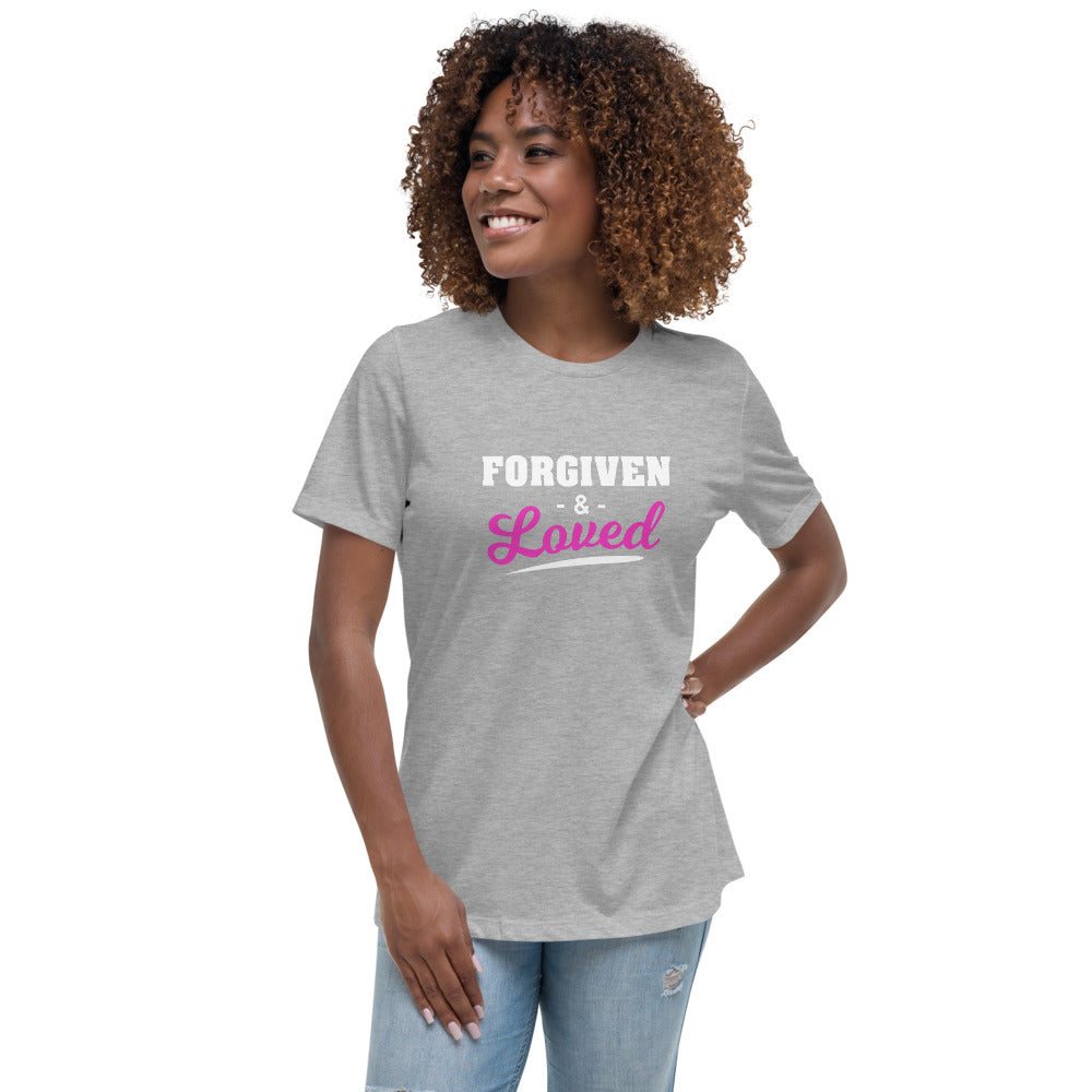 Forgiven + Loved Women's Relaxed T-Shirt Dk