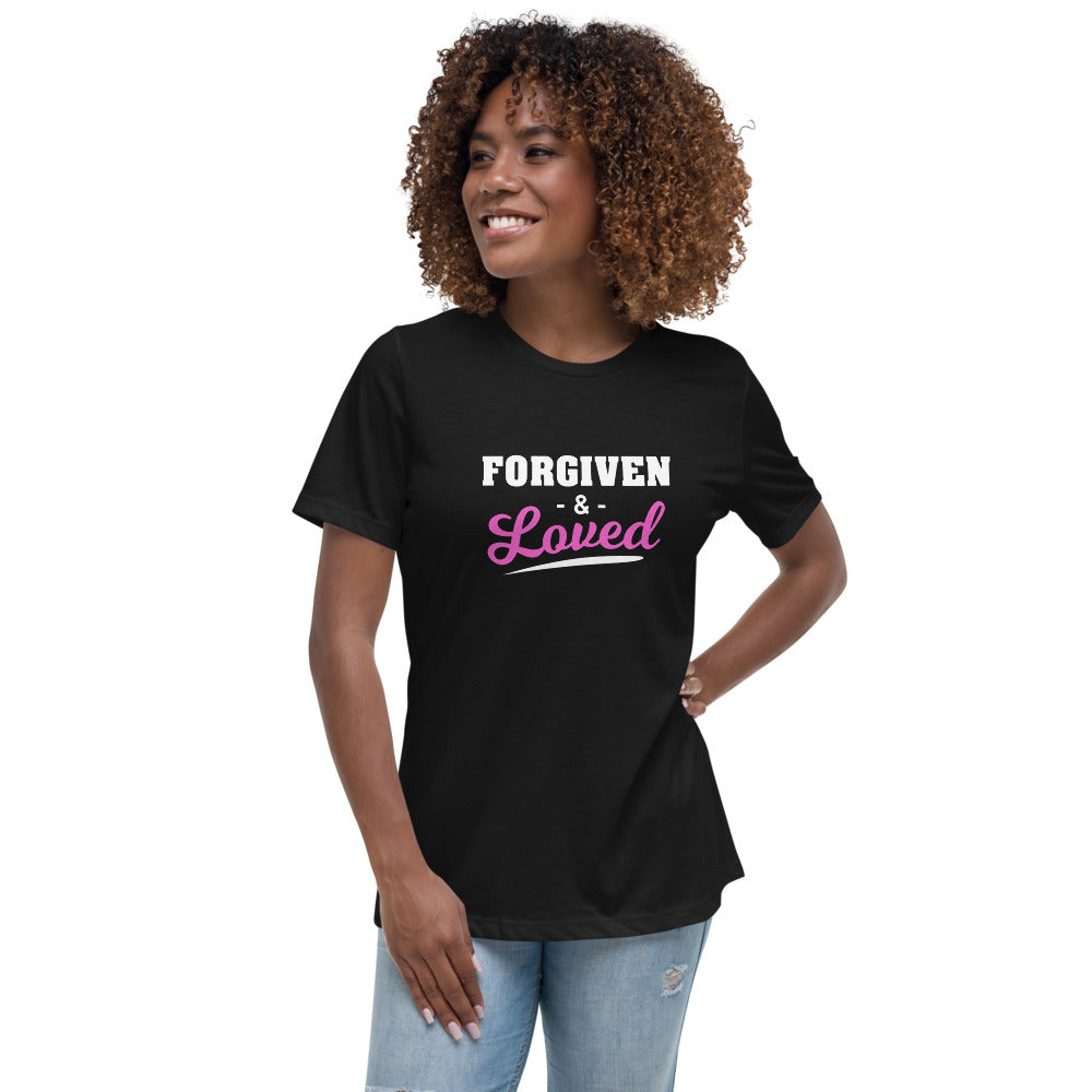 Forgiven + Loved Women's Relaxed T-Shirt Dk