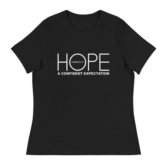 Hope A Confident Expectation Women's T-Shirt Black