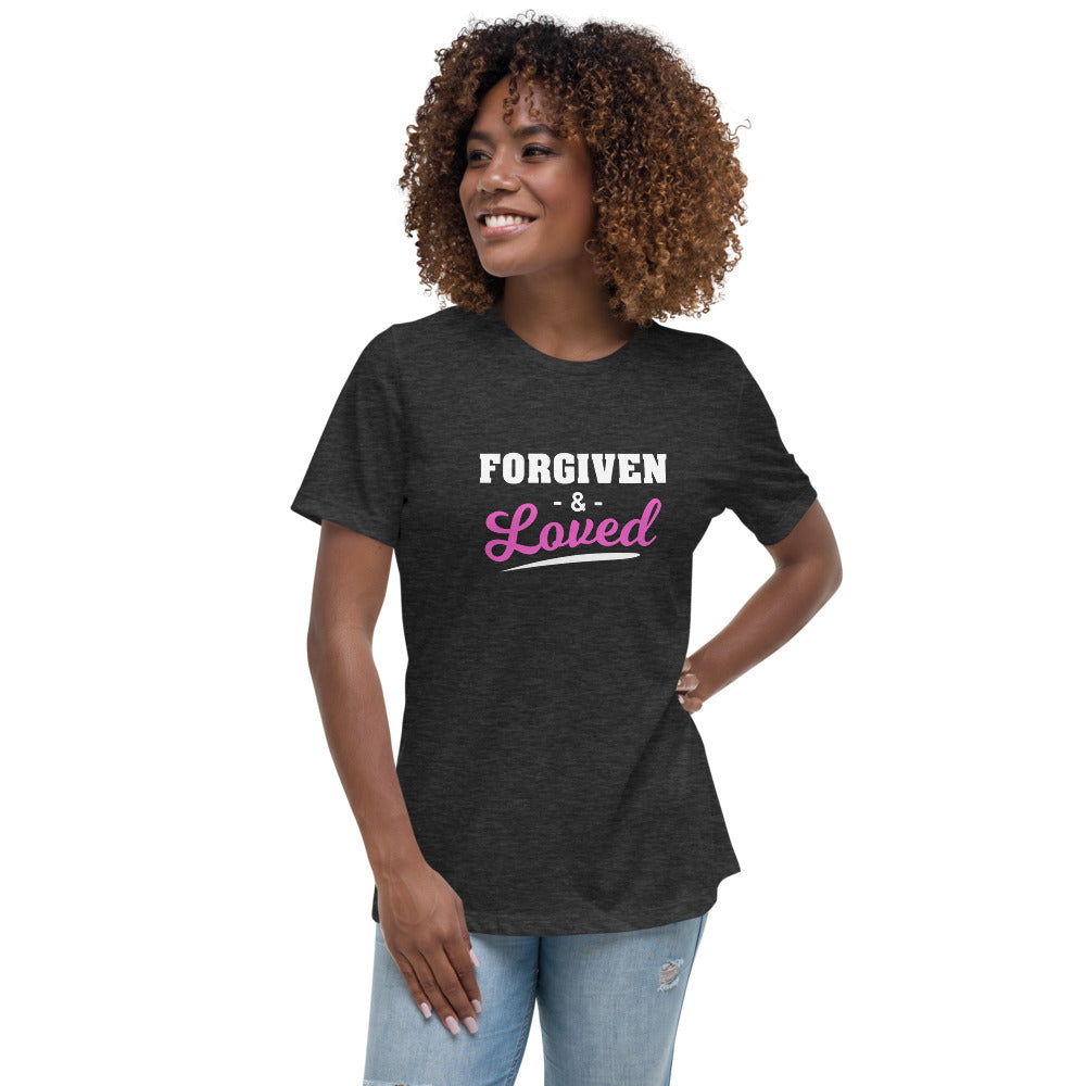 Forgiven + Loved Women's Relaxed T-Shirt Dk