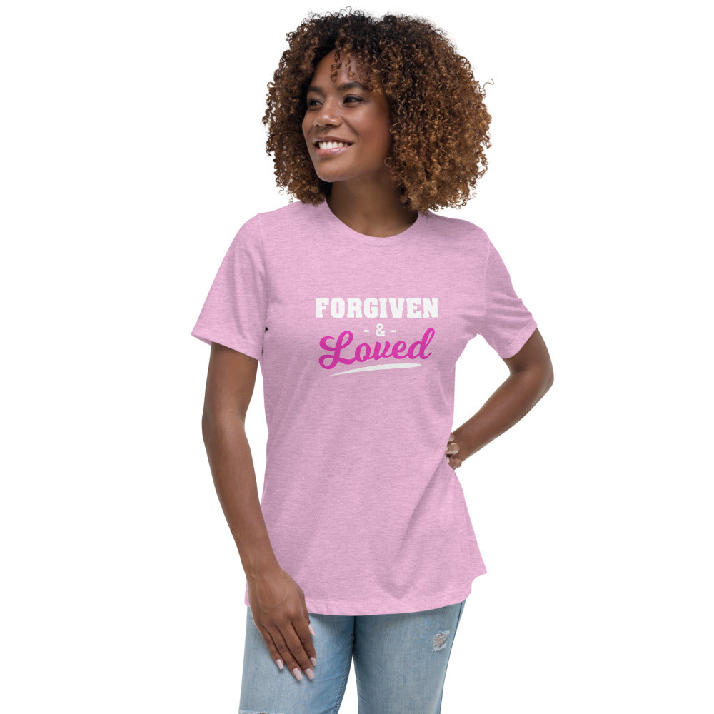 Forgiven + Loved Women's Relaxed T-Shirt Dk