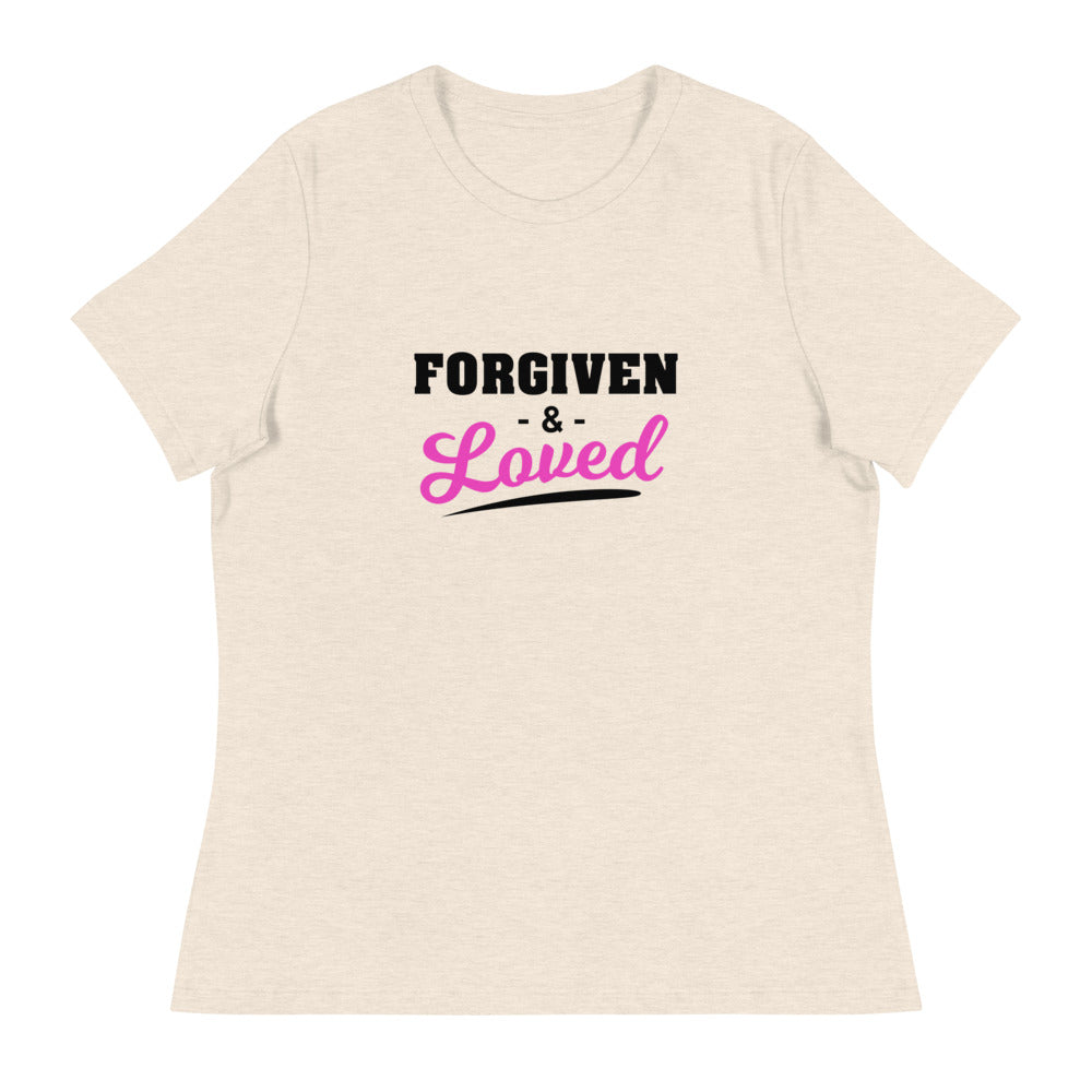 Forgiven + Loved Women's Relaxed T-Shirt Lt