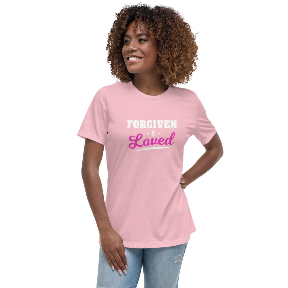 Forgiven + Loved Women's Relaxed T-Shirt Dk